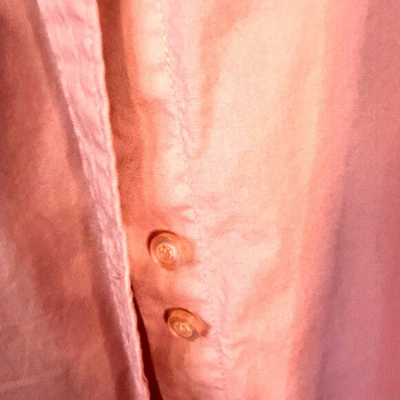 Riders Size 3X Pink Women's top button-down blouse Instantly Slims You - Picture 5 of 8
